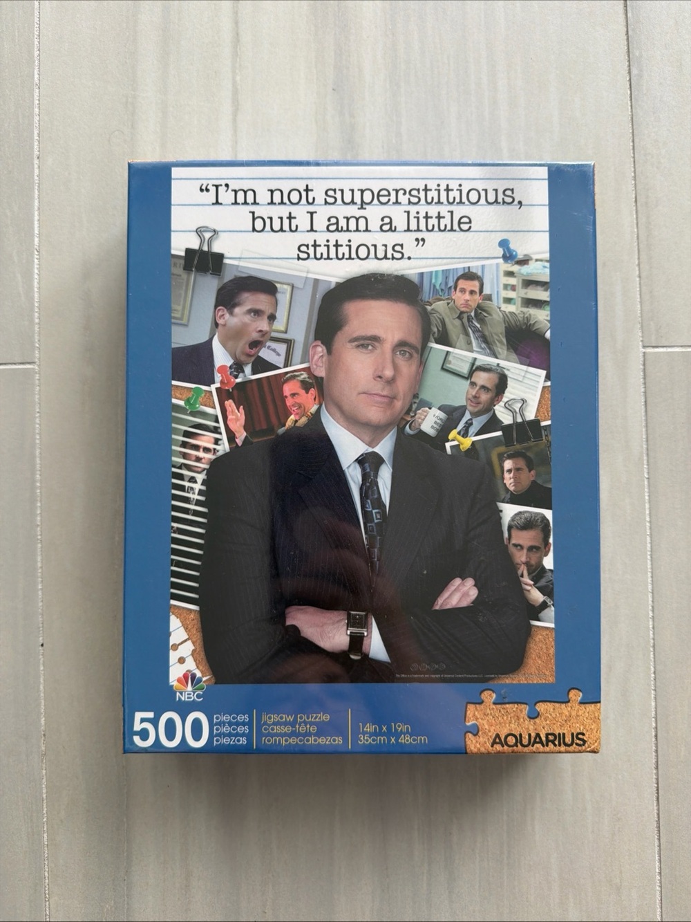 Aquarius 500-Piece The Office Michael Scott Jigsaw Puzzle - Blue